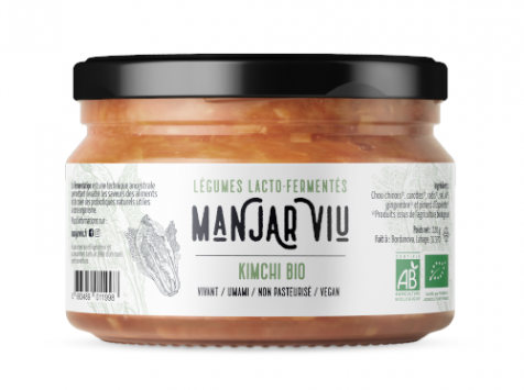 Manjar Viu : Légumes lacto fermentés - Kimchi Bio lacto-fermenté - 220 g