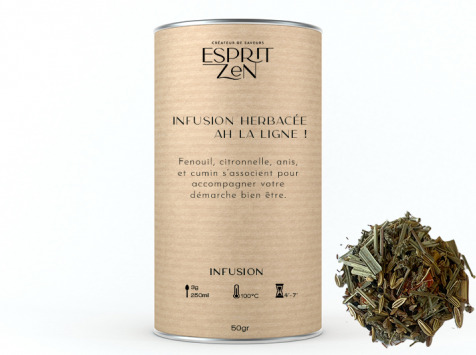Esprit Zen - Infusion herbacée "Ah la ligne !" - Boite 50g