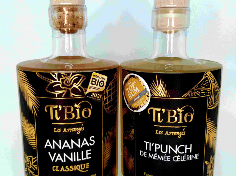 Ti'Bio - Les Arrangés de Célérine - Pack "les Essentiels" Punch Au Rhum Bio : Ananas Vanille & Ti'punch De Mémée Célérine