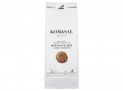 Kom&sal - Biscuits chocolat noisette - 120g