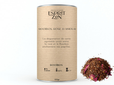 Esprit Zen - Rooïbos "Rose d'Amour" - Boite 100g