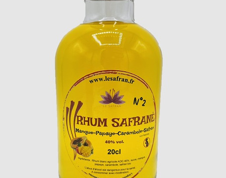Le safran - l'or rouge des Ardennes - Rhum arrangé Mangue Papaye Carambole Safran n°2