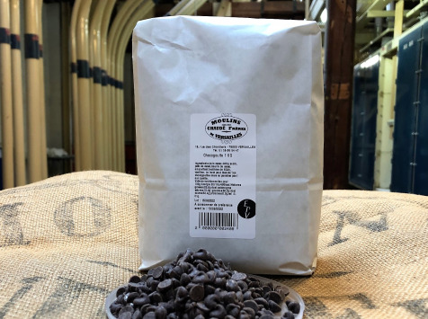 Moulins de Versailles - Chocogouttes Chocolat Noir 44% -1kg