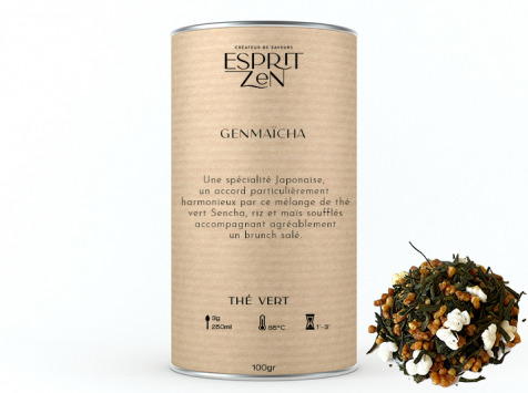 Esprit Zen - Thé Vert "Genmaïcha" - Boite 100g