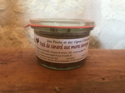 Des Poules et des Vignes à Bourgueil - Pâté de canard aux mûres sauvages