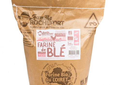 Famille Rochefort - Farine de blé bio T110 (semi-complète) 5 kg