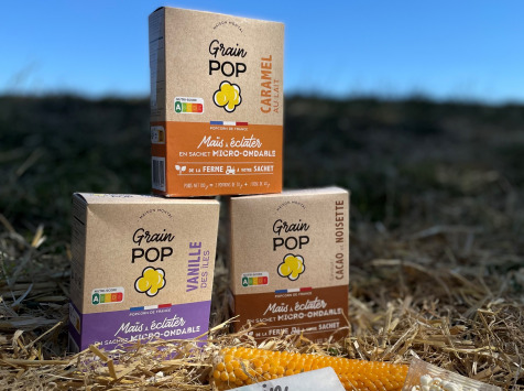Grain Pop - Box sucrée : Popcorn Vanille, Caramel e Cacao&Noisette
