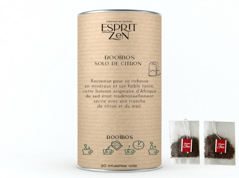Esprit Zen - Rooïbos "Solo de Citron" - Boite de 20 Infusettes