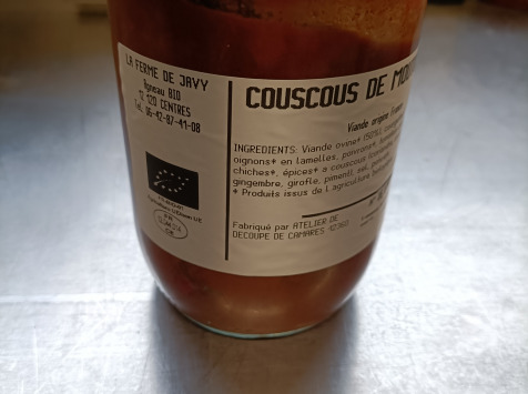 La ferme de Javy - Couscous d'ovin - 750g