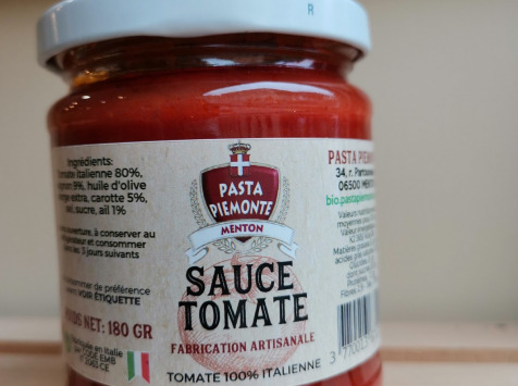 PASTA PIEMONTE - Sauce Tomate