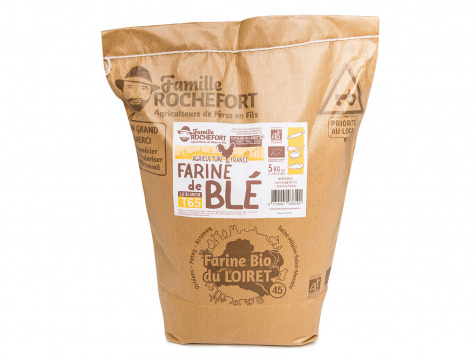 Famille Rochefort - Farine de blé bio T65 (blanche) 5 kg