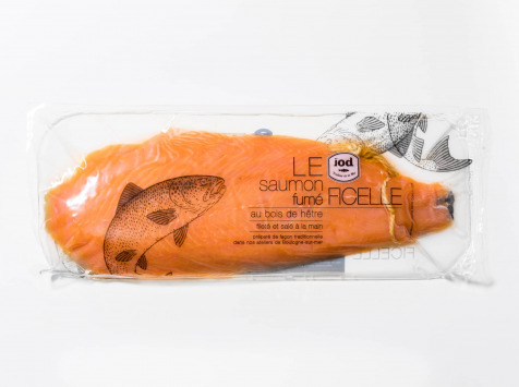 ÏOD - Filet entier de saumon fumé à la ficelle tranché