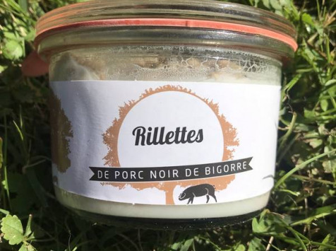 Marie et Nicolas REY - Domaine REY - Rillettes de Porc Noir de Bigorre AOP