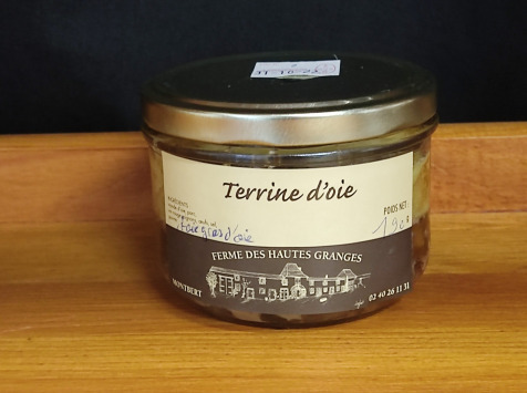 Ferme des Hautes Granges - Terrine d'Oie au foie gras d'Oie