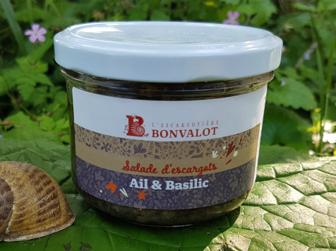 L’escargotière BONVALOT - Salade d'Escargot Ail et Basilic 180g