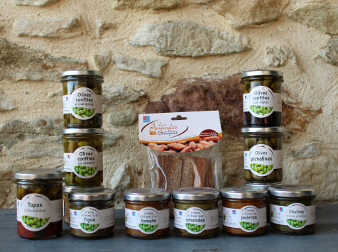 Les amandes et olives du Mont Bouquet - Panier Apéro 100% Olives