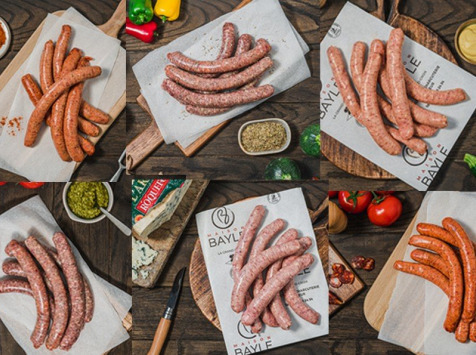 Maison BAYLE - Champions du Monde de boucherie 2016 - Colis saucisses saveurs assorties 6 sortes x 6 pcs - barbecue chipolatas