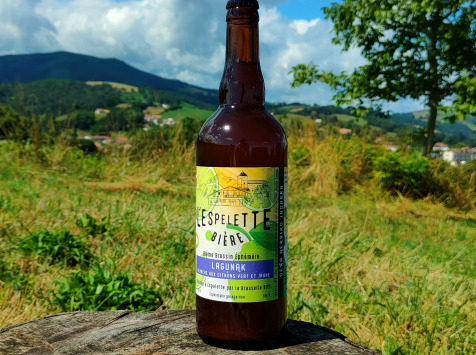 Bipil Aguerria - Bière blanche au citron vert 1x75cl - Lagunak