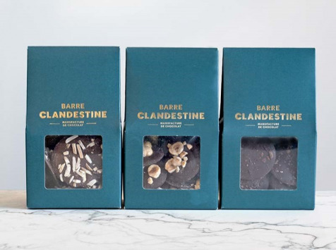 Barre Clandestine - Lot de 3 palets de chocolat en bean to bar - 390g
