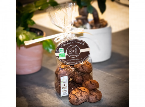 P'tit Bout d'Alsace - P'tit Cookie BIO - Cacao et Sucre de Fleur de Coco - 125g (Sachet)