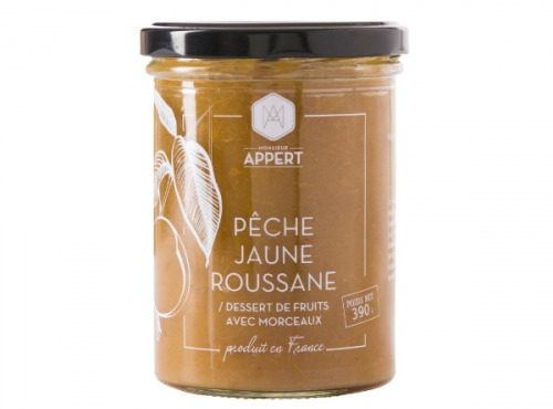 Monsieur Appert - Pêche Jaune Roussanne - Dessert De Fruit Avec Morceaux