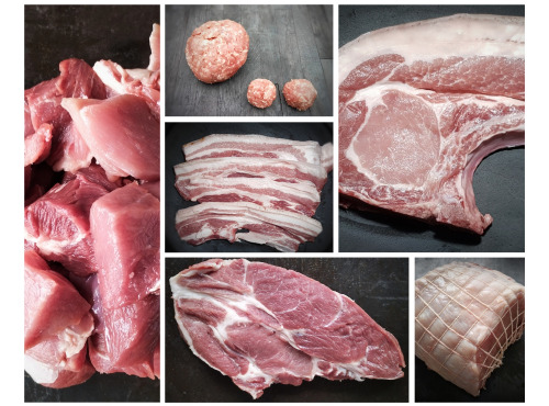 Elevage " Le Meilleur Cochon Du Monde" - Porc Plein Air et Terroir Jurassien - Colis 5 kg Duroc - Porc Plein Air AB