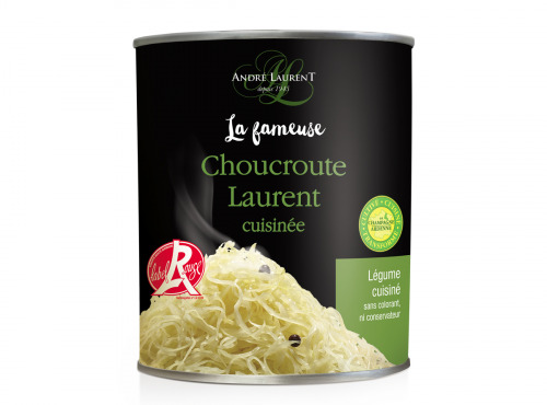 Choucroute André Laurent - La Fameuse Choucroute Laurent Cuisinée - Lot De 12 Boites De 400g