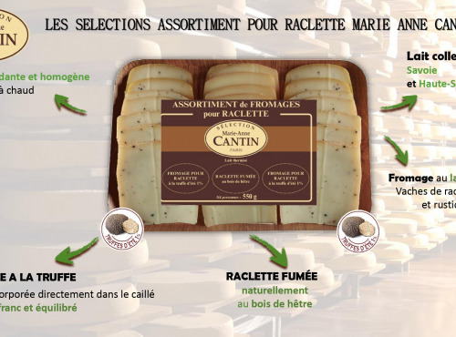La Fromagerie Marie-Anne Cantin - Raclette 2 saveurs : Fumée et Truffé