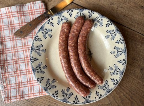 Boucherie Guiset, Eleveur et boucher depuis 1961 - BARBECUE 10 saucisses échalotes fait maison - Porc / Boeuf