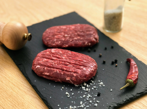 Les poilus-cornus du Grand Est - Steak Haché De Boeuf Highland-cattle - 500g
