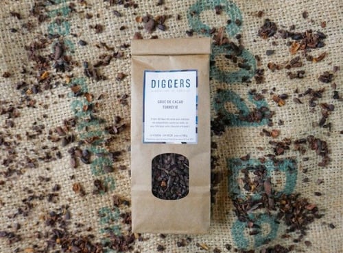 Diggers Manufacture de chocolat - Grués de cacao torréfiés 150g