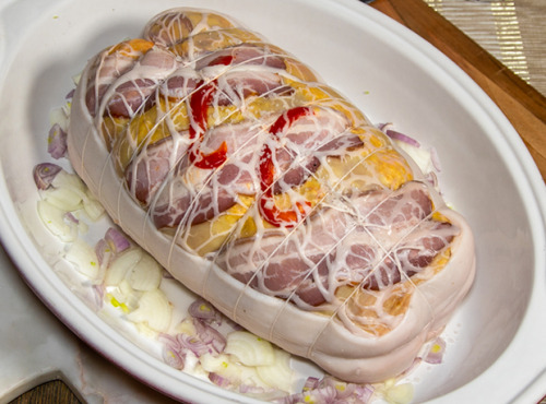 Maison Lascours - Rôti de chapon farci au foie gras 3000g