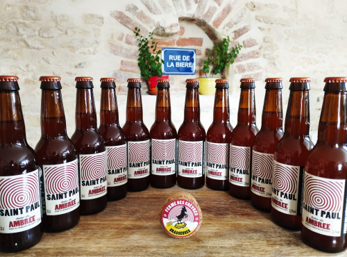 Ferme des Chèvres Brasseuses - Bière SAINT PAUL Ambrée - Amber Ale - 12 Bouteilles 33cl