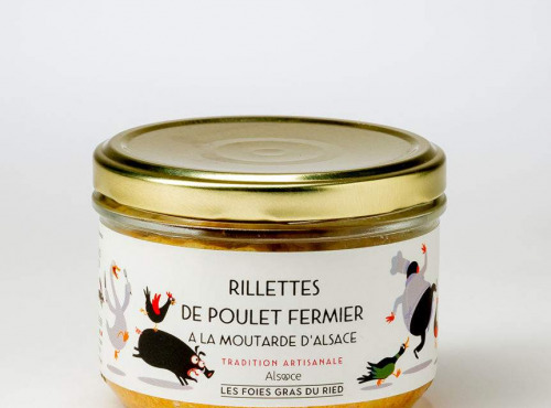 Les foies gras du Ried - Rillettes De Poulet À La Moutarde D'alsace