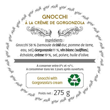 Les Bocaux du Bistrot - Gnocchi à la crème de gorgonzola