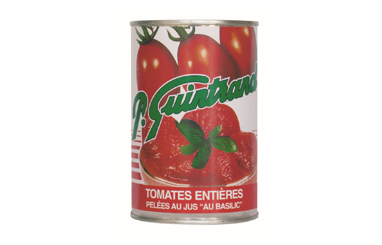 Conserves Guintrand - Tomates Entières De Provence Pelées Au Jus Basilic - Boite 1/2