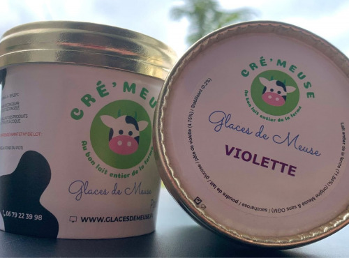 Glaces de Meuse - P'tit Pot Violette - 90gr