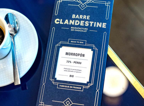Barre Clandestine - Tablette de chocolat noir grand cru - Morropón 72% - bean to bar