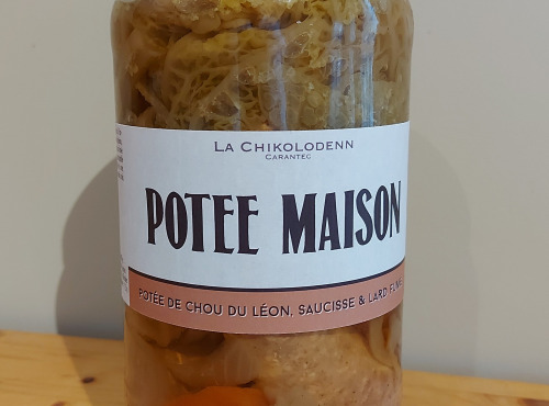 La Chikolodenn - Délicieuse potée de chou du Léon, saucisses et lard fumé pour 2