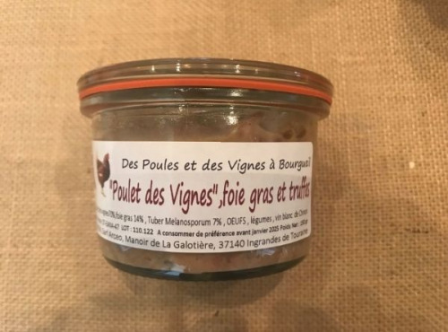 Des Poules et des Vignes à Bourgueil - Poulet des Vignes, foie gras et truffes