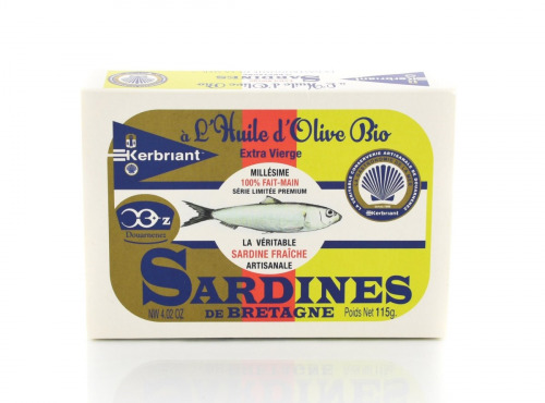 SARL Kerbriant ( Conserverie ) - Sardines huile d'olive Bio - 115g