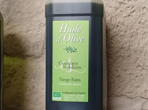 Domaine Les Conques Soulière - Huile d'Olive Vierge Extra 3 Litres BIO  / FR-BIO-16