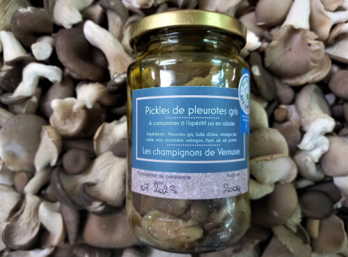 Les champignons de Vernusse - Pickles de pleurotes - 200g