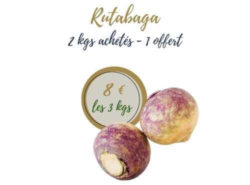 La Ferme d'Arnaud - Promotion Rutabaga - 2 kg achetés, 1 kg offert