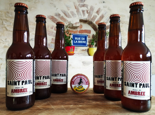 Ferme des Chèvres Brasseuses - Bière SAINT PAUL Ambrée - Amber Ale - 6 Bouteilles 33cl