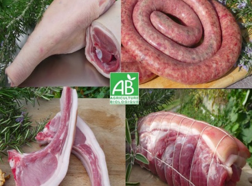 Terres EnVie - Colis viande de Porcelet Mangalica bio- porc plein air - 5kg