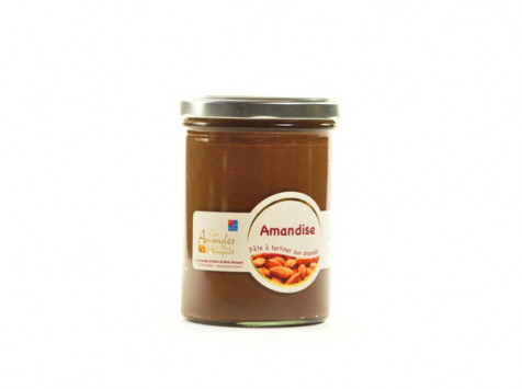 Les amandes et olives du Mont Bouquet - Amandise 200g - pâte  à tartiner chocolat amandes