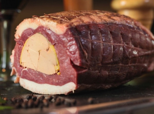 Ferme des Hautes Granges - Demi rôti de magrets d'oie farci à son foie gras - 550gr minimum