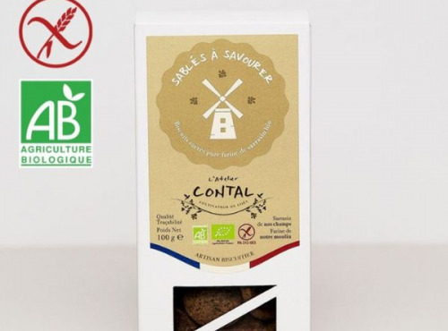 L'Atelier Contal - Paysan Meunier Biscuitier - Sablés pur beurre farine de sarrasin - 100g