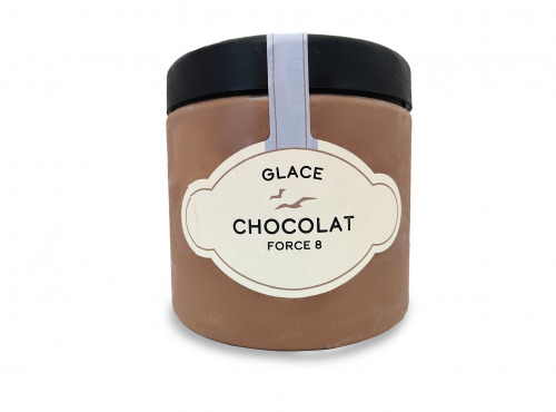 Maison Le Roux - Glace Chocolat Noir Force 8 - Pot de 600ml
